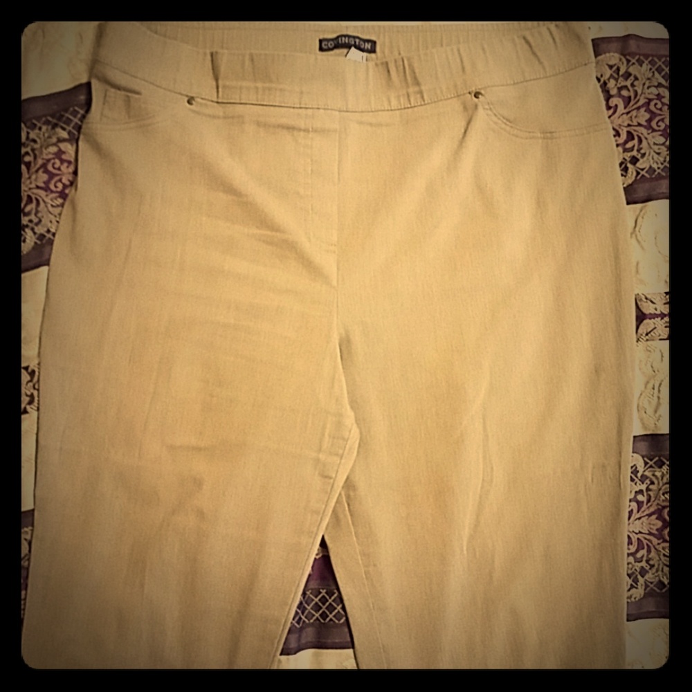 Stretch tan pants for any occasion